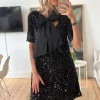 YasFudsy 2/4 Short Dress BLACK