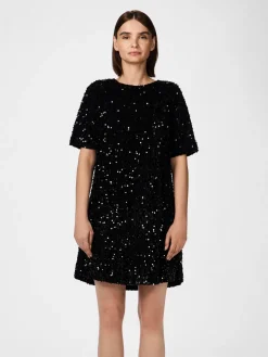 YasFudsy 2/4 Short Dress BLACK