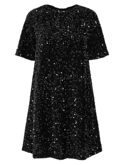 YasFudsy 2/4 Short Dress BLACK