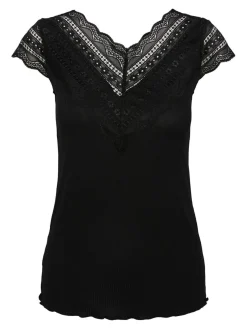 YasSellina Capsleeve Top BLACK